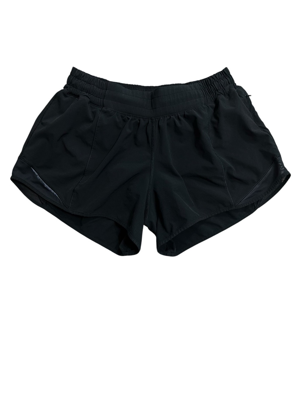 Lululemon Hotty Hot Shorts Long 4" Black Lined Running Size 8